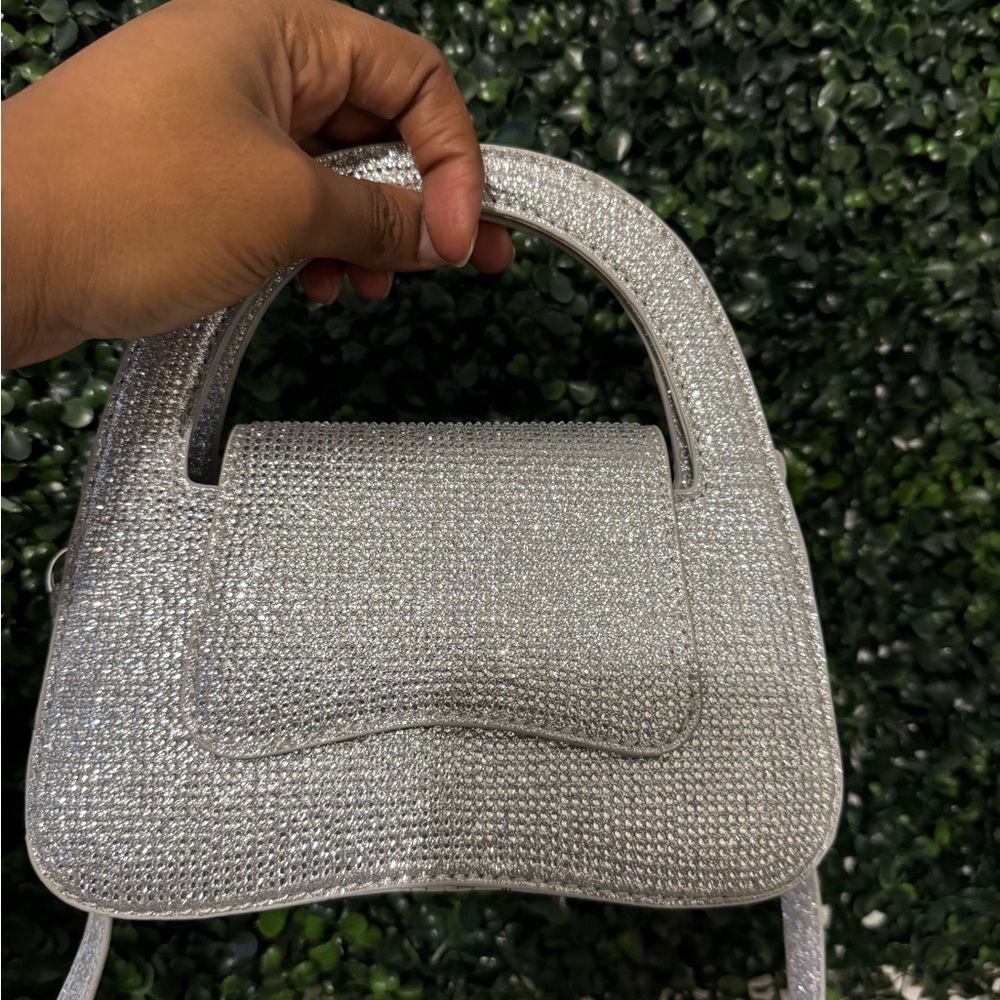 ASOS Silver Clutch